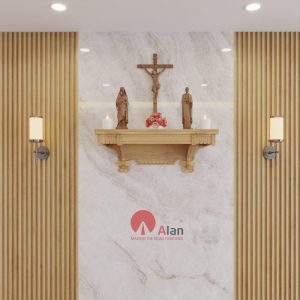 Bàn thờ công giáo mãu CA02 Oak